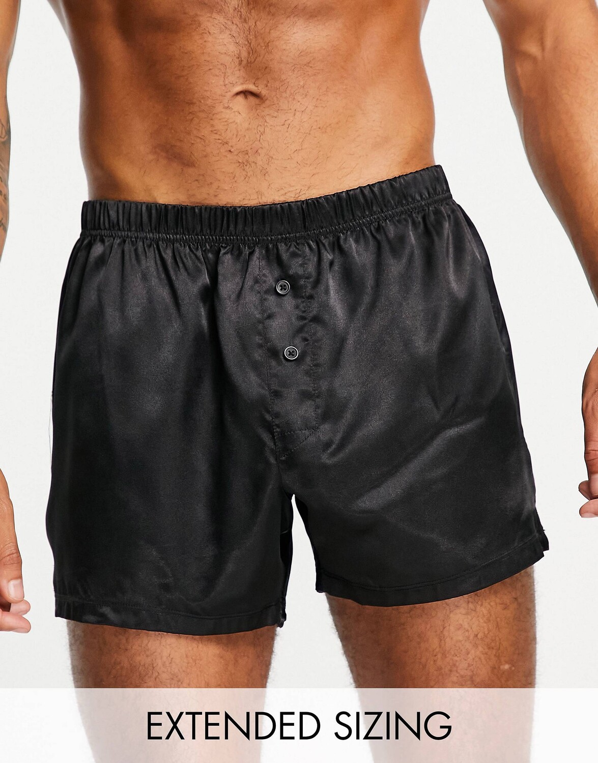 

Черные атласные боксеры ASOS DESIGN