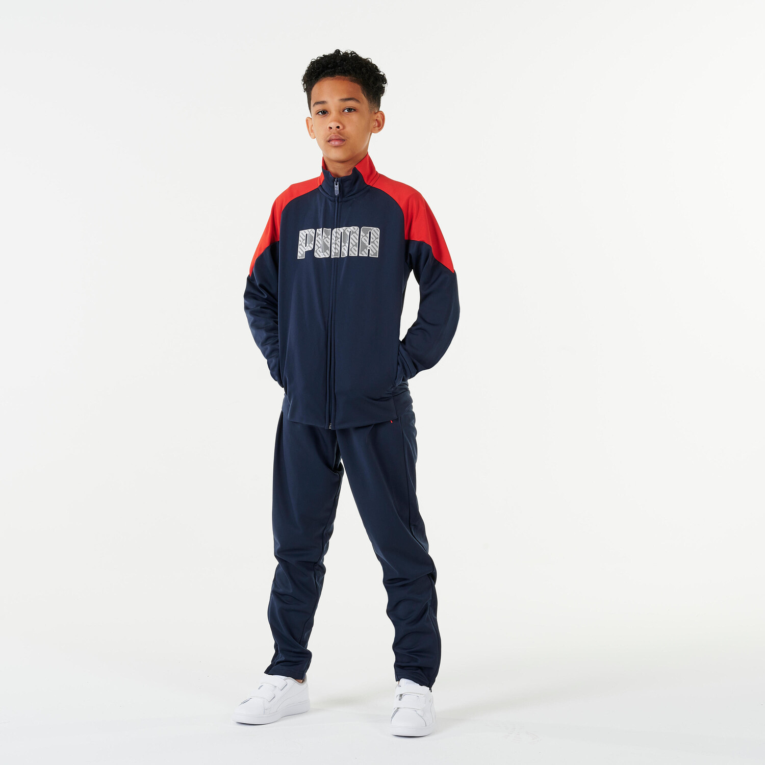 

Спортивный костюм детский синтетический дышащий - темно-синий/красный PUMA
