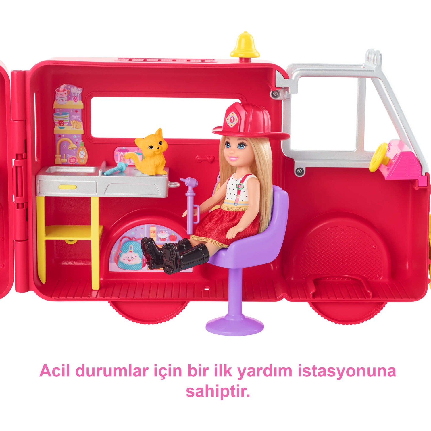 Игровой набор Barbie Chelsea Fire Truck HCK73