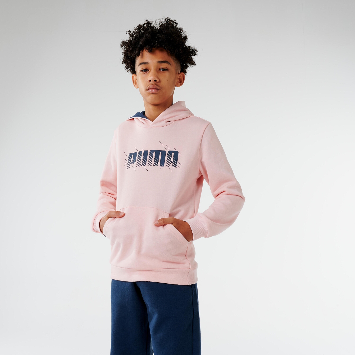 

Детская толстовка Puma - розовая с принтом