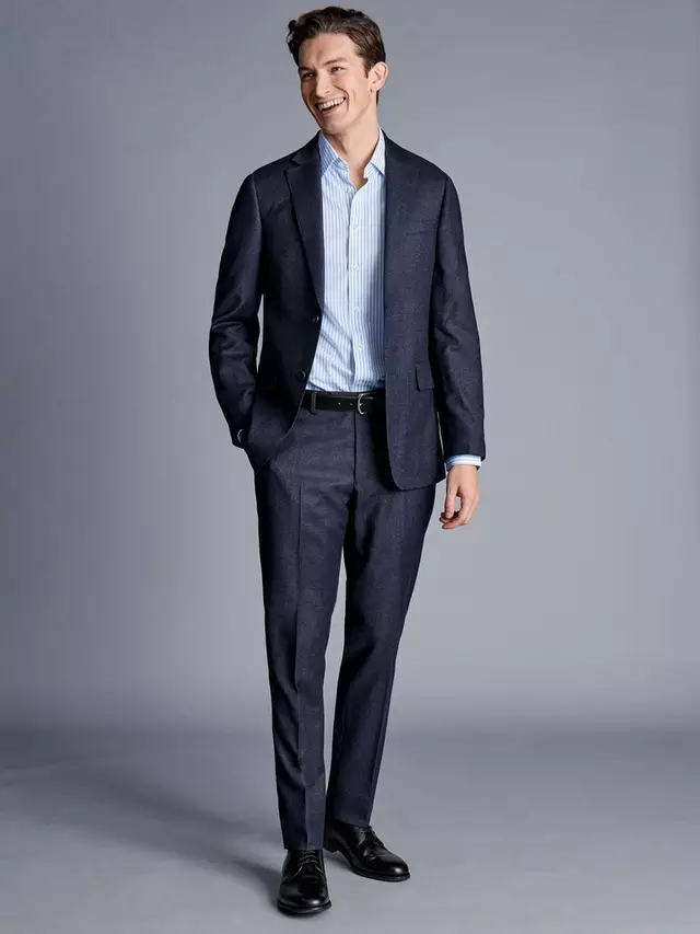 

Куртка Charles Tyrwhitt Slim Fit Wool Suit, цвет denim blue