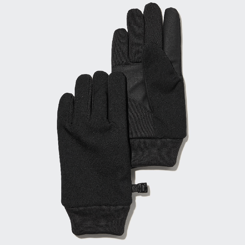Перчатки Uniqlo Kids Heattech Lined Touchscreen Thermal, черный леггинсы uniqlo heattech knitted thermal one size черный