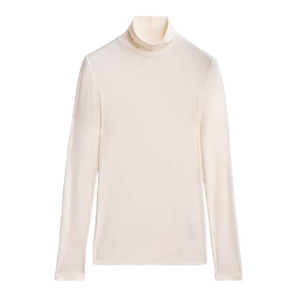 

Водолазка Massimo Dutti High Collar, кремовый, Бежевый