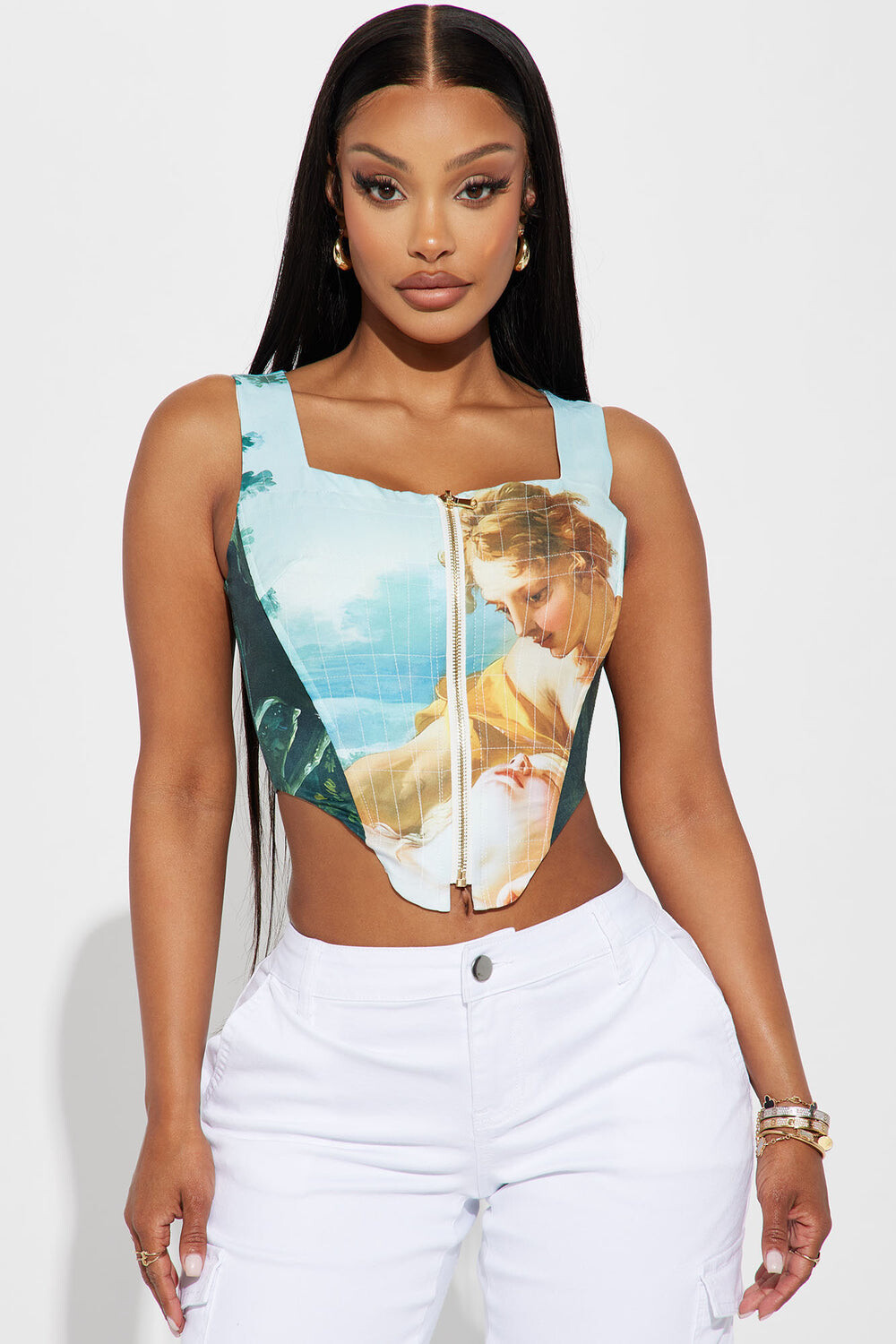 

Топ Fashion Nova GWQ3032, разноцветный
