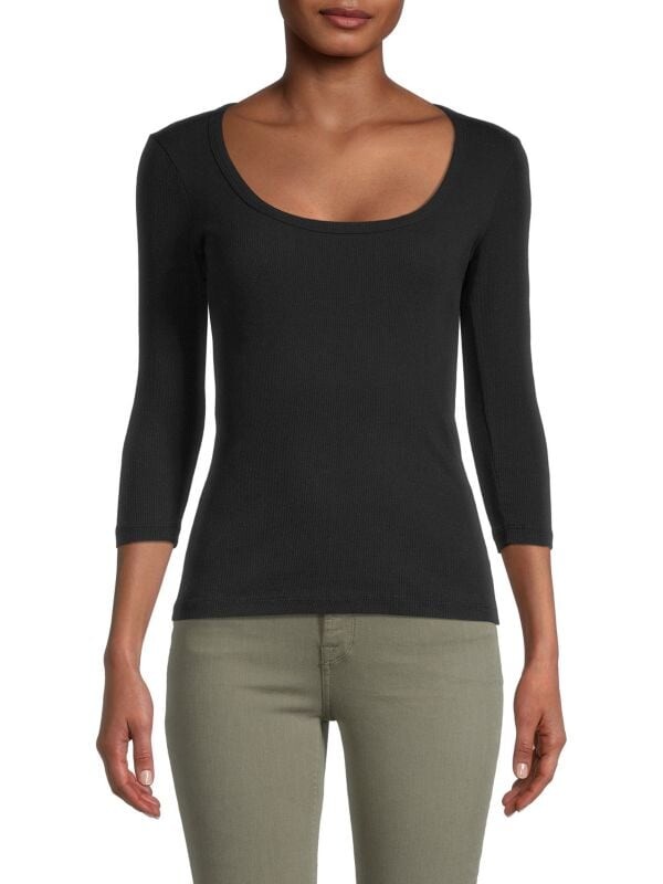 

Топ в рубчик James Perse Black