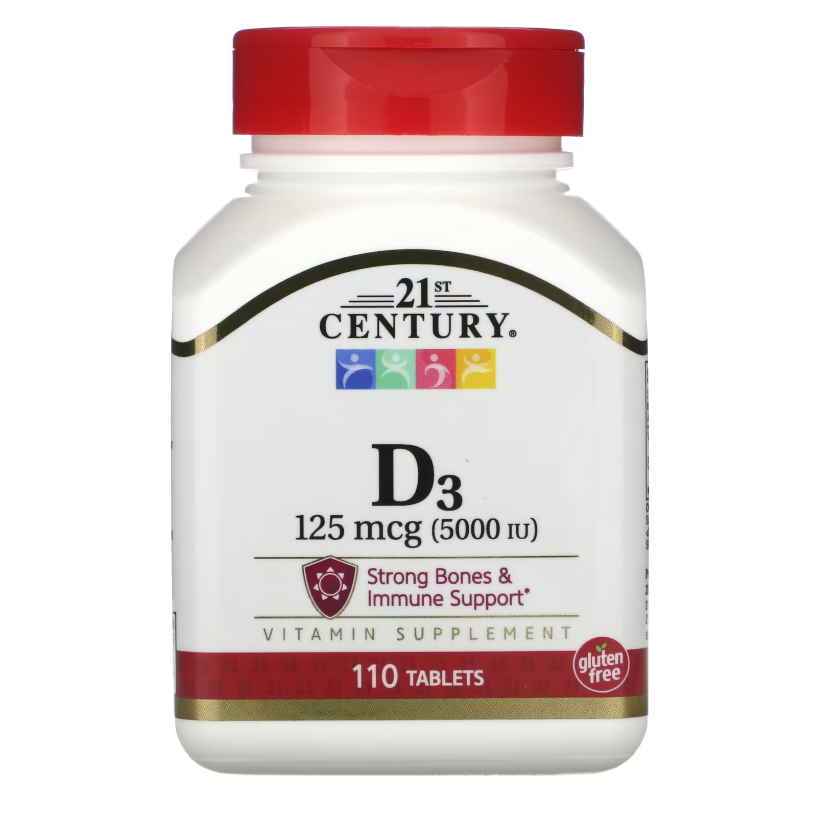 21st Century витамин D3 125 мкг 5000 МЕ, 110 таблеток витамин d3 25 мкг 1000 ме 60 таблеток 21st century