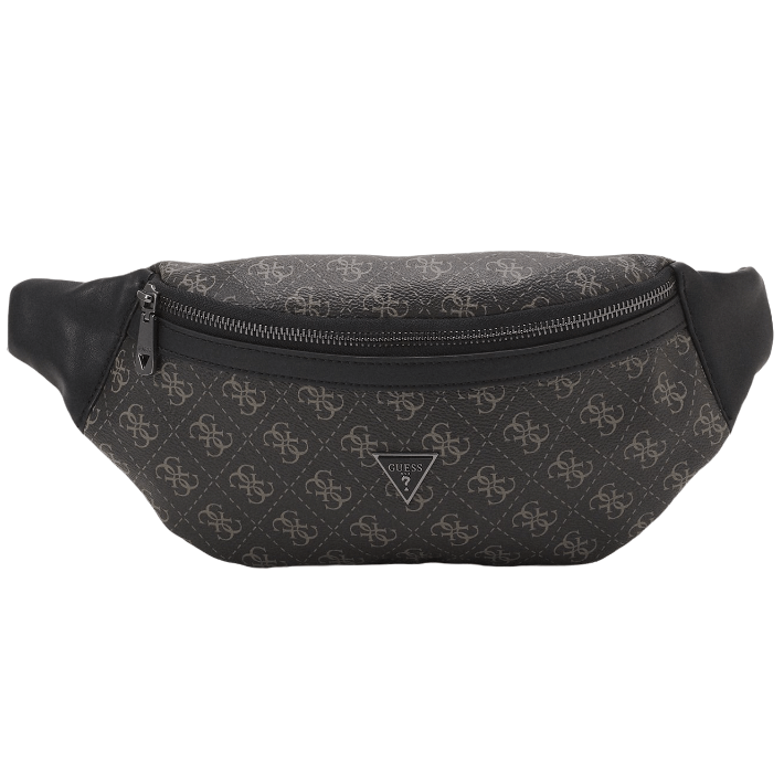 Сумка поясная Guess Vezzola Bum Bag Unisex, черный - фото