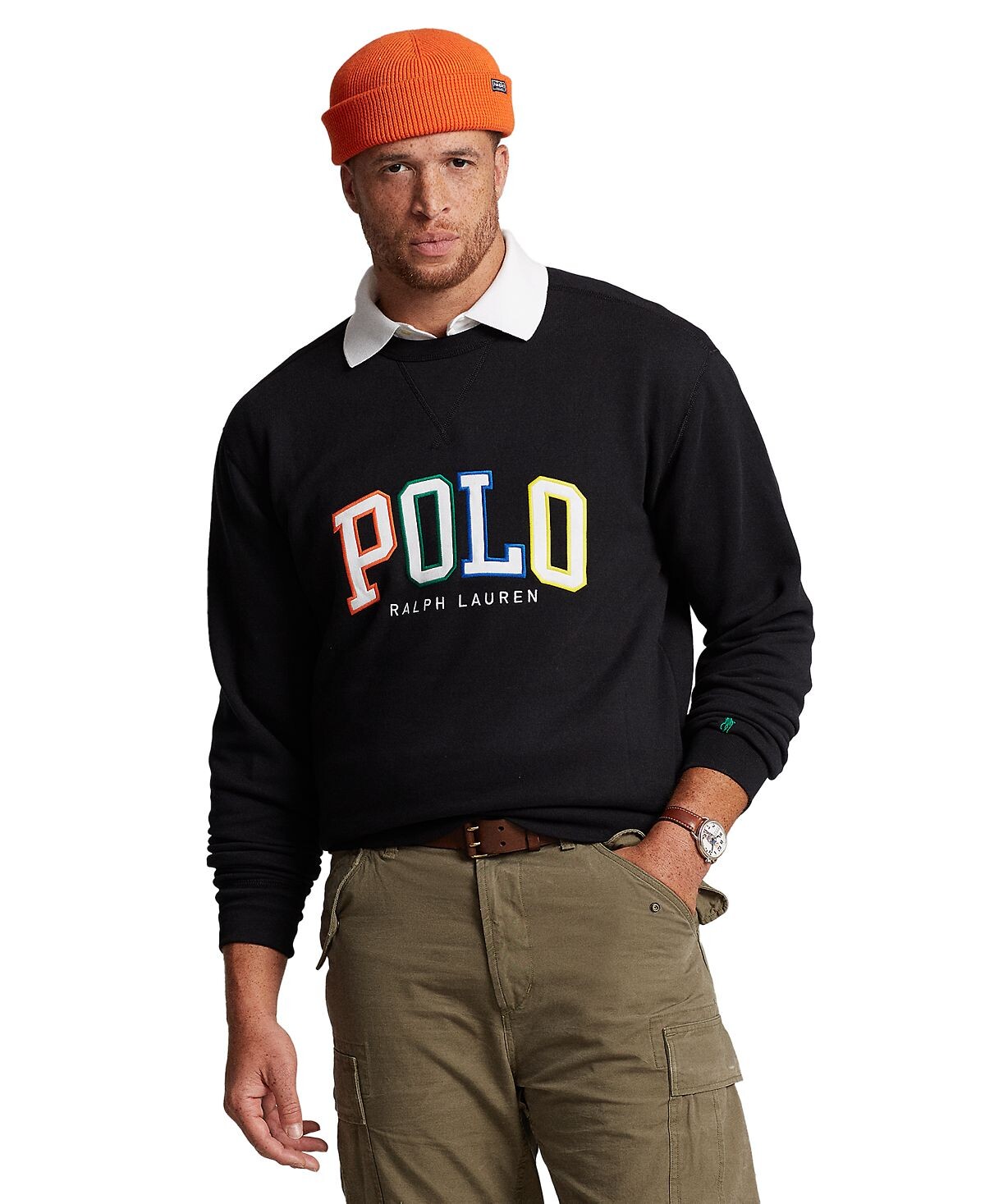 

Мужская флисовая толстовка с логотипом rl big & tall Polo Ralph Lauren, мульти