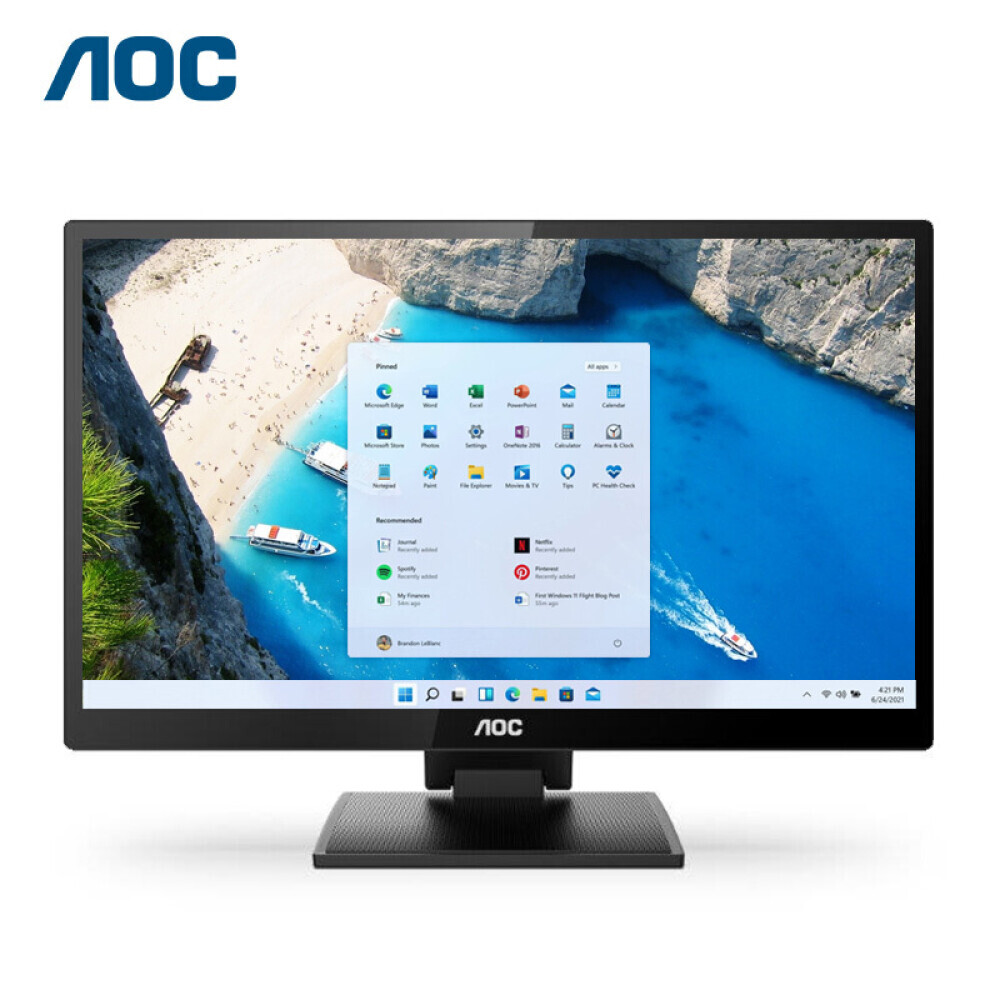 Монитор AOC 24P2T 23,8 IPS DP HDMI монитор 31 5 aoc q32e2n 16 9 2560х1440 wqhd ips 250cd m2 4ms hdmi dp tilt speakers black уценка б у без ножки