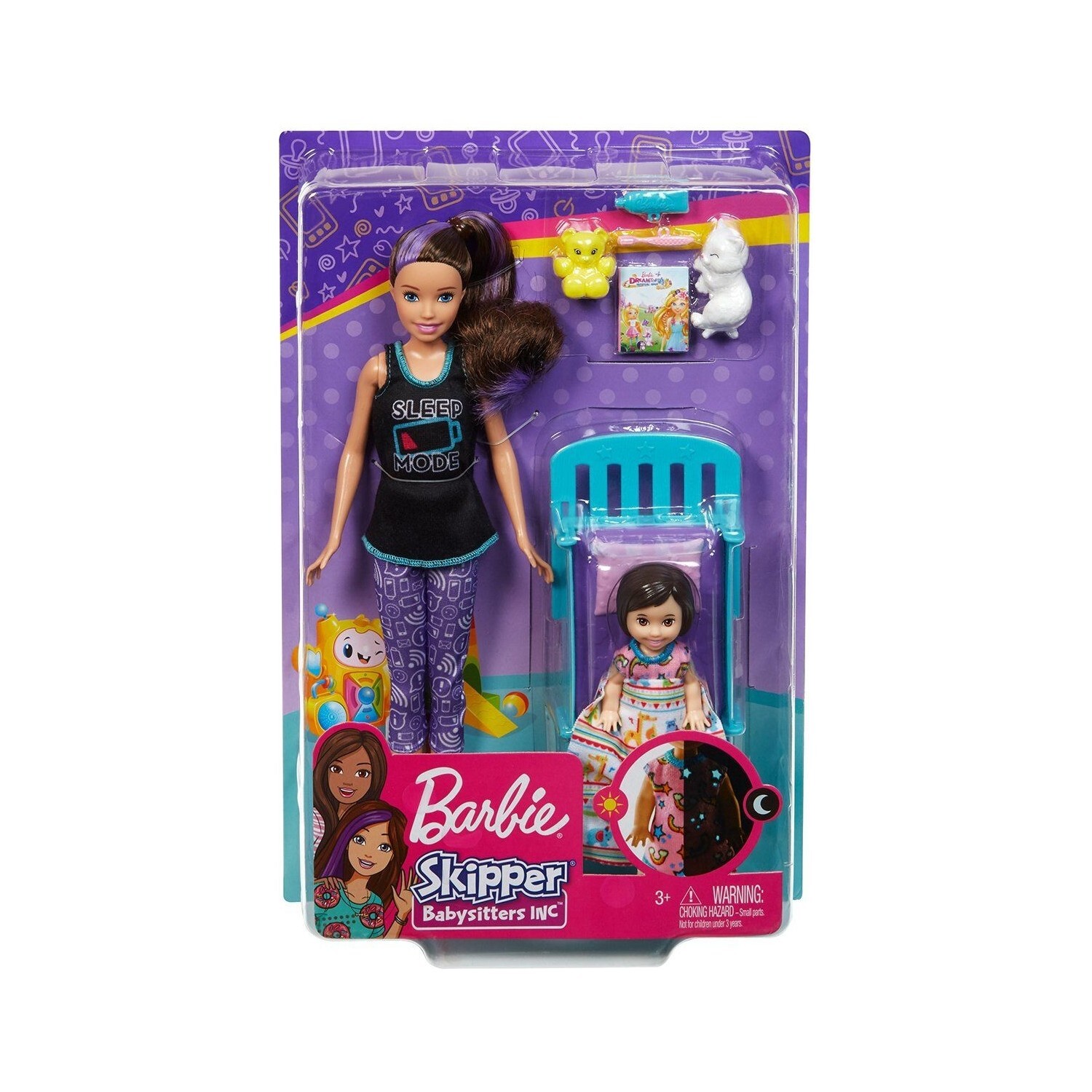 

Кукла Barbie няня и игровой набор с аксессуарами FHY97