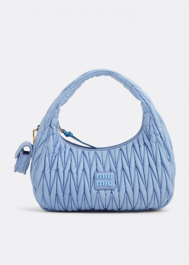 

Сумка MIU MIU Miu Wander matelassé bag, синий