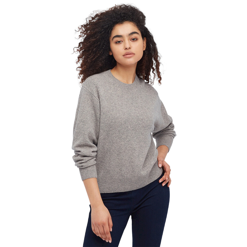 

Джемпер Uniqlo Lambswool Crew Neck, серый