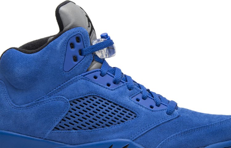 All blue store suede 5s