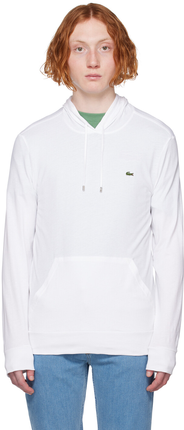 

Худи с белыми нашивками Lacoste