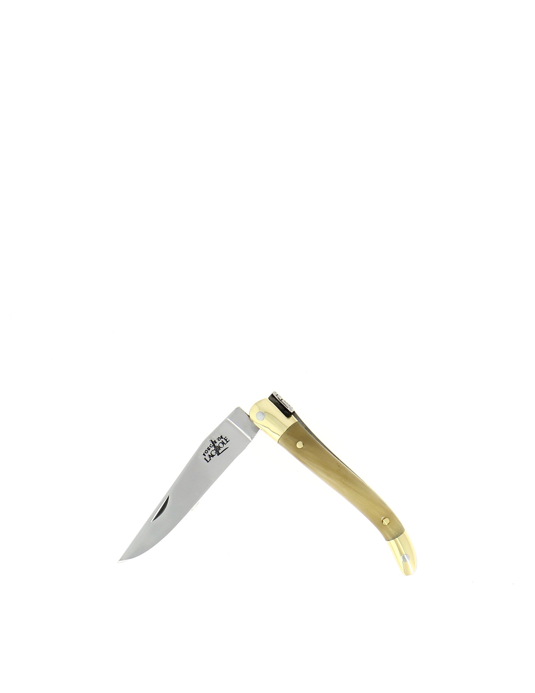 Карманный нож 7см с ручкой из натурального рога Forge De Laguiole сабля en aubrac sabre сhampagne olivier для сабража 40 см cms99oli hzb1 forge de laguiole