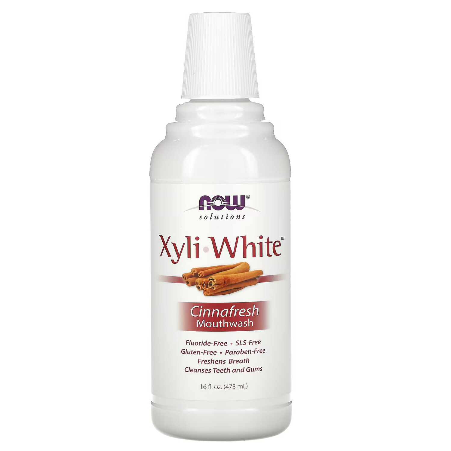 

NOW Foods, Ополаскиватель для полости рта XyliWhite, свежесть корицы, 473 мл