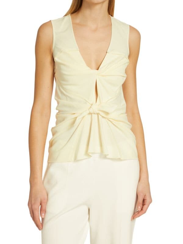 

Топ Altuzarra с вырезом и узлом, beige
