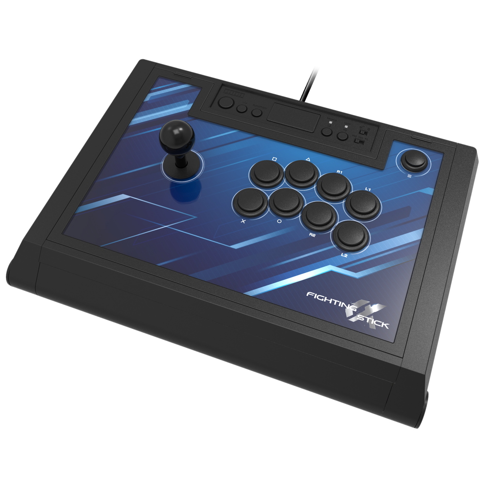 Аркадный контроллер HORI Fighting Stick α (PlayStation 5 версия), черный геймпад hori fighting stick серый