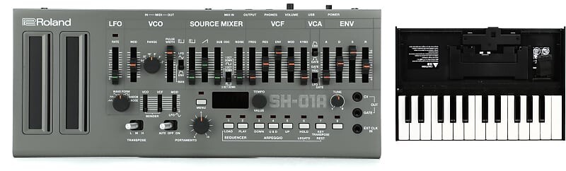 

Roland SH-01A Boutique Series Синтезатор с секвенсором в комплекте с Roland K-25m Boutique Series Клавиатурный блок SH-01A=1 K-25M=1