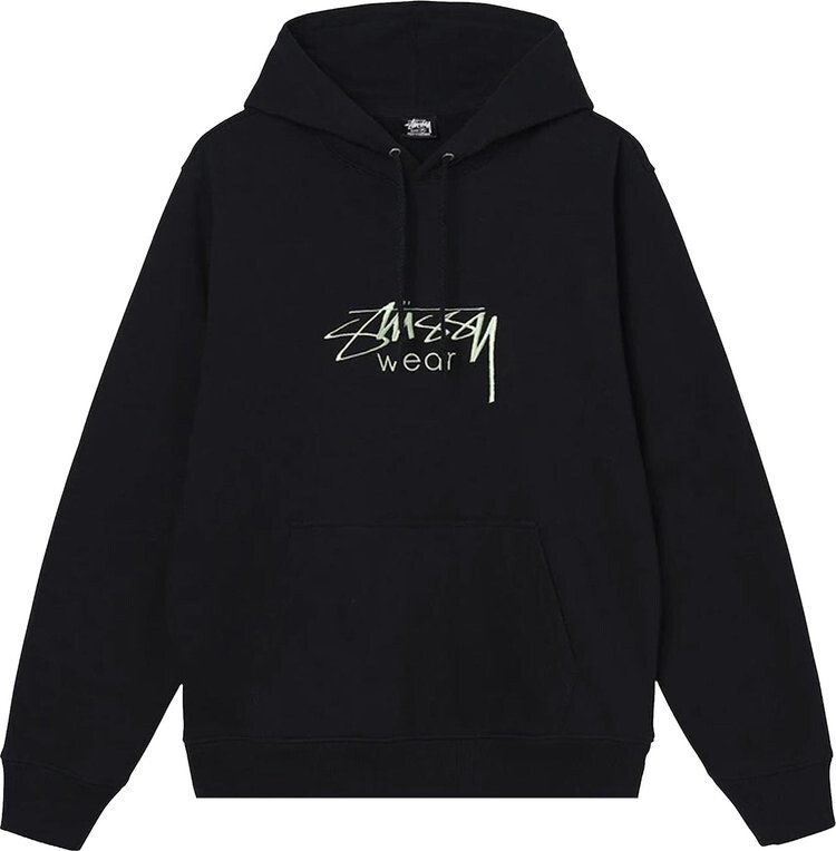 

Худи Stussy Wear Appliqué Hoodie 'Black', черный