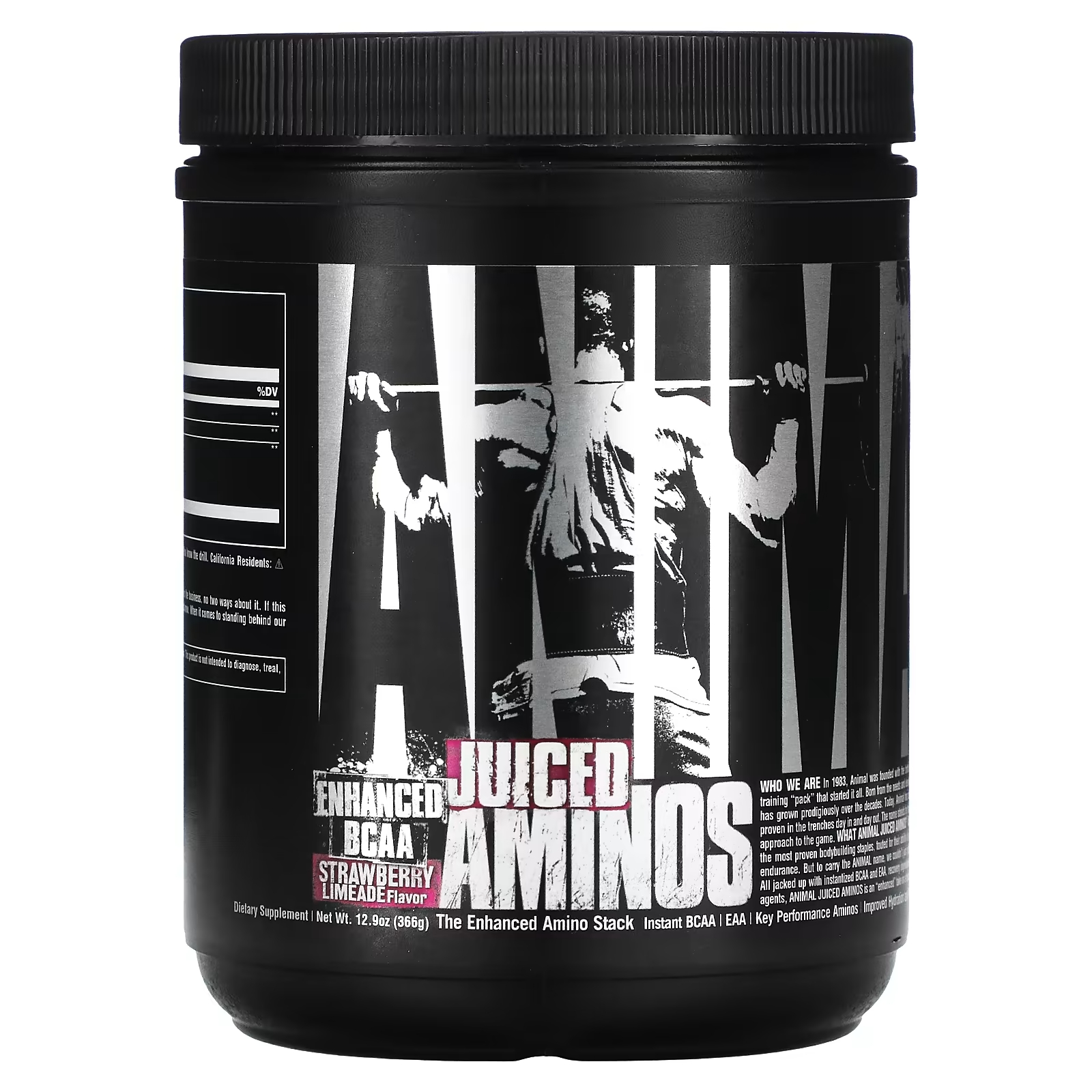 Аминокислоты Universal Nutrition с соком Animal Juiced Aminos со вкусом клубничного лайма, 366 г - фото