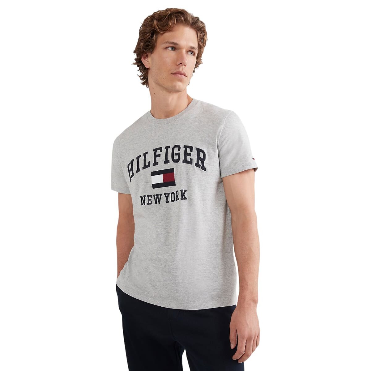 

Футболка Tommy Hilfiger Flag Logo, серый