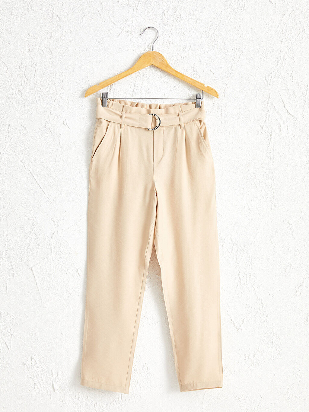 

Брюки-морковки длиной до щиколотки с поясом LCW Casual