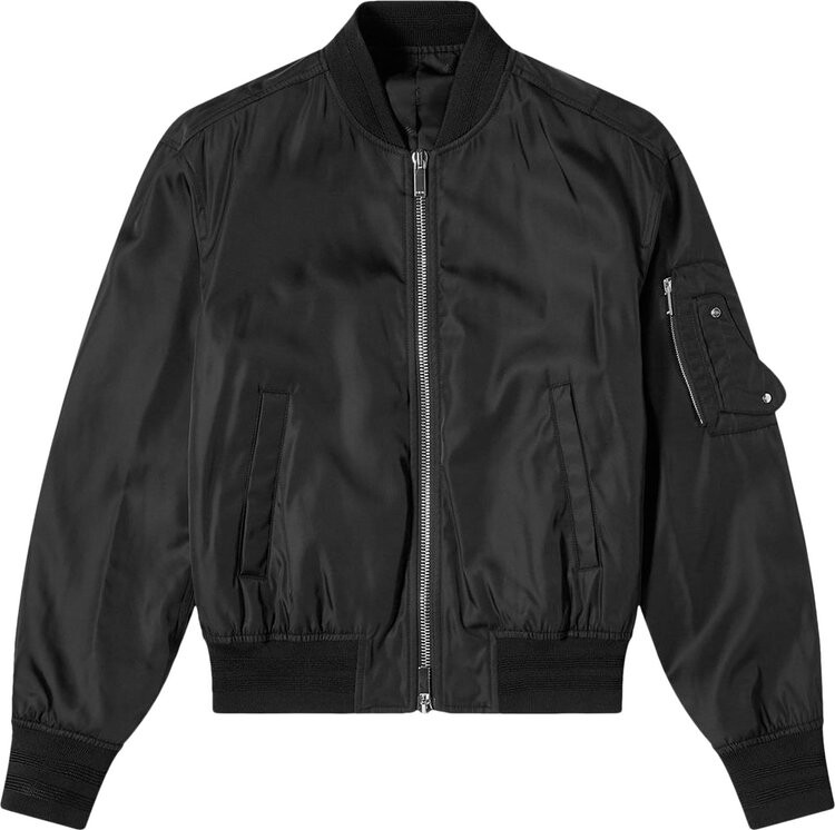 Dior Embroidered Logo Bomber Jacket Black CDEK.Shopping