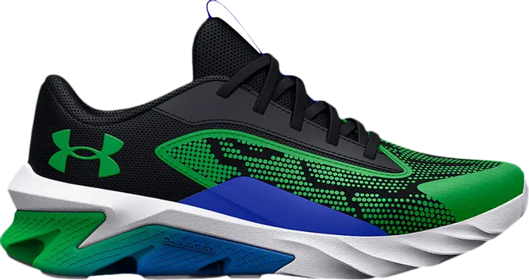 

Кроссовки Under Armour Scramjet 4 PS Black Versa Blue, черный