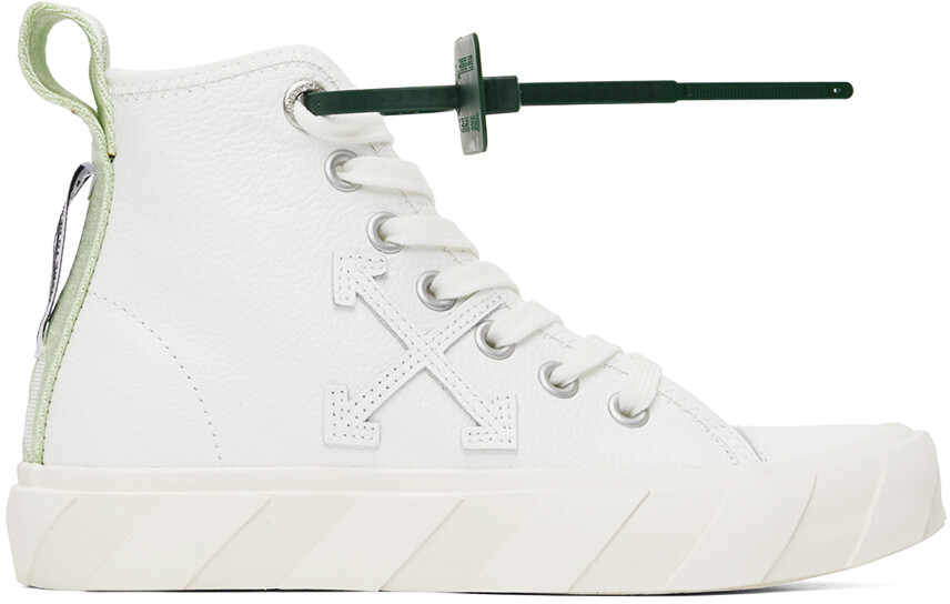 

Белые кроссовки средней высоты на вулканизированной основе Off-White
