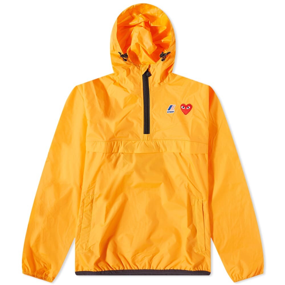 

Складывающаяся куртка omme des Garcons Play x K-Way Half Zip Comme des Garçons Play, Оранжевый, Складывающаяся куртка omme des Garcons Play x K-Way Half Zip Comme des Garçons Play