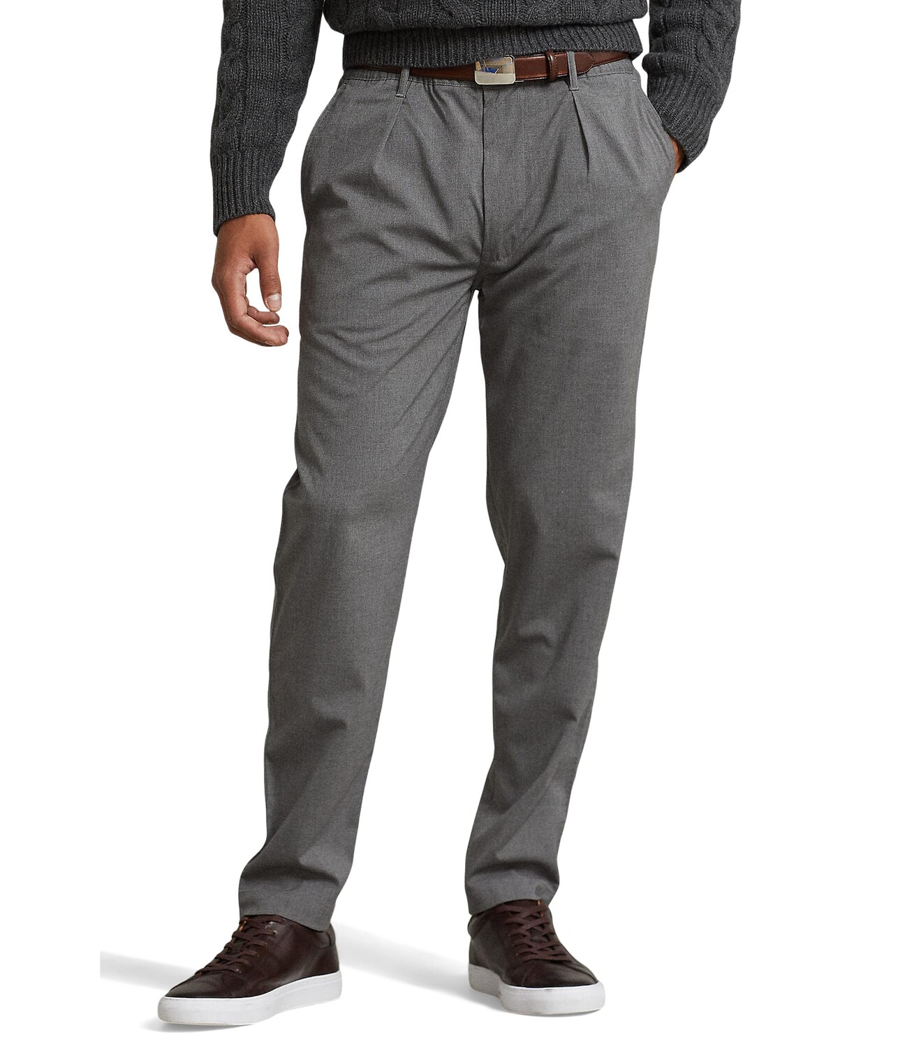 

Брюки Polo Ralph Lauren, Slim Tapered Fit Polo Prepster Pants, Серый