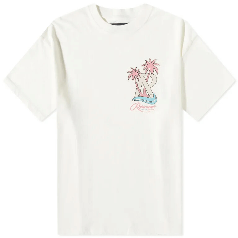 

Футболка Represent Resort, белый/розовый