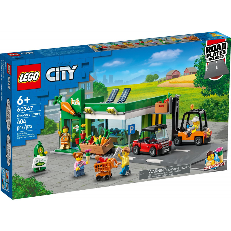 Конструктор LEGO City 60347 Продуктовый магазин конструктор lego city 40578 магазин сэндвич