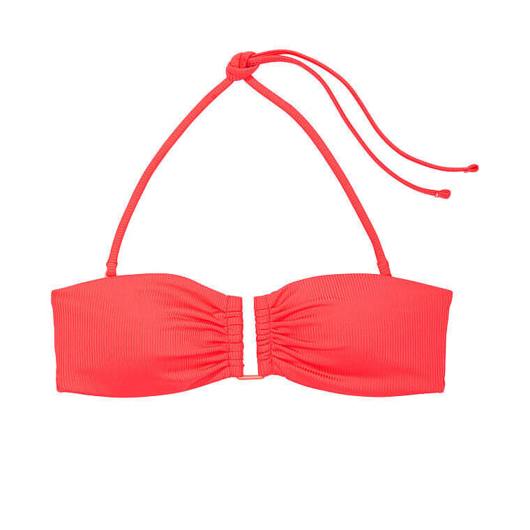 

Верх бикини-бандо Victoria's Secret Mix-and-Match, коралловый, Красный