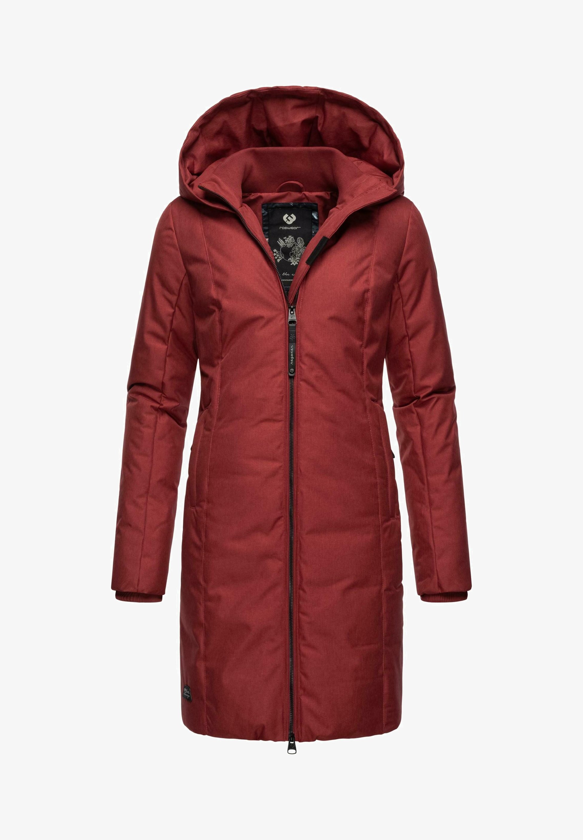 Пальто зимнее Ragwear длинное, красный пальто зимнее ragwear белый