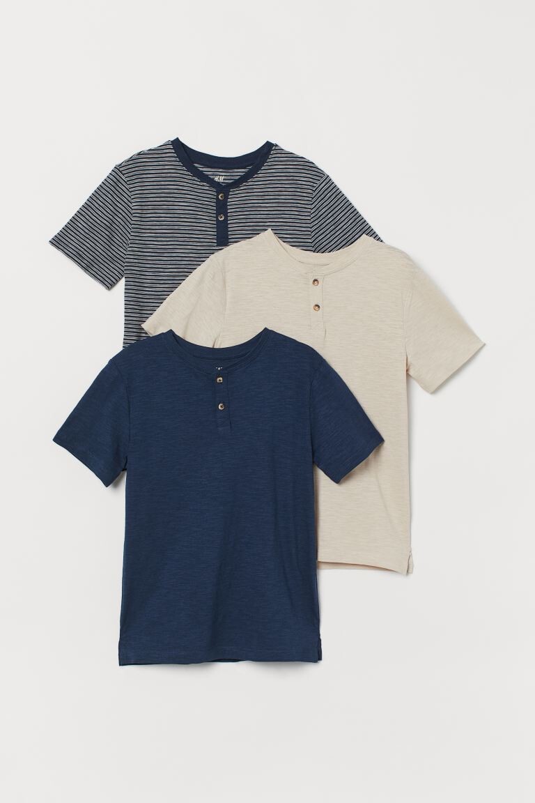 

Футболка Henley, 3 шт. H&M