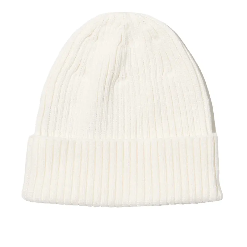 

Шапка Uniqlo Cotton Ribbed, желтовато-белый