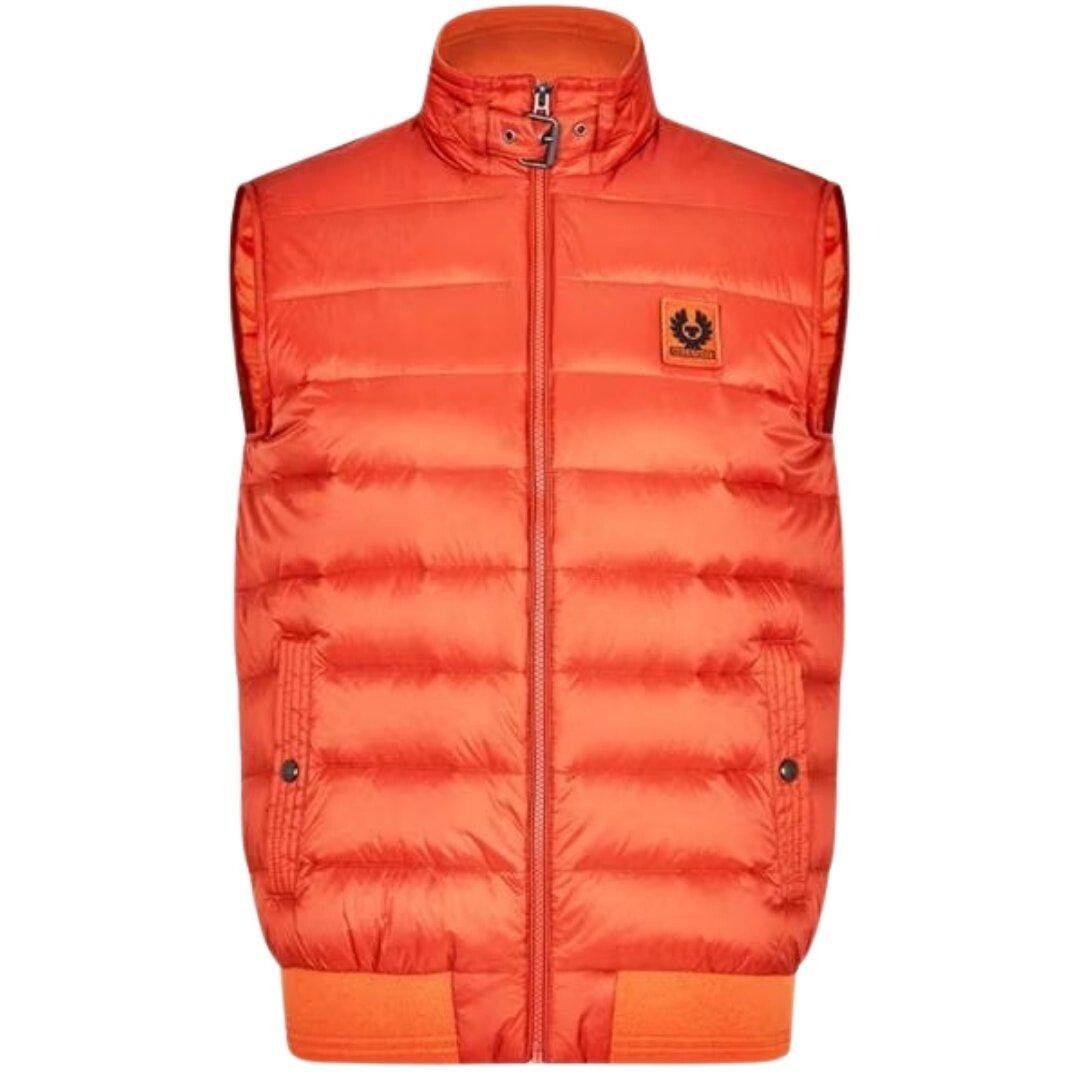 

Жилет в тон Оранжевая пуховая куртка Belstaff, оранжевый