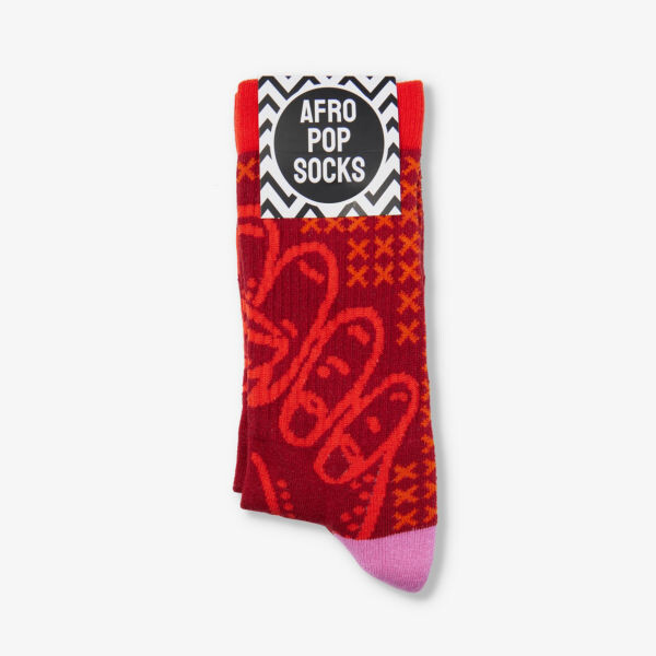 

Носки из эластичного хлопка с графическим рисунком Afropop Socks, цвет exc / bhm