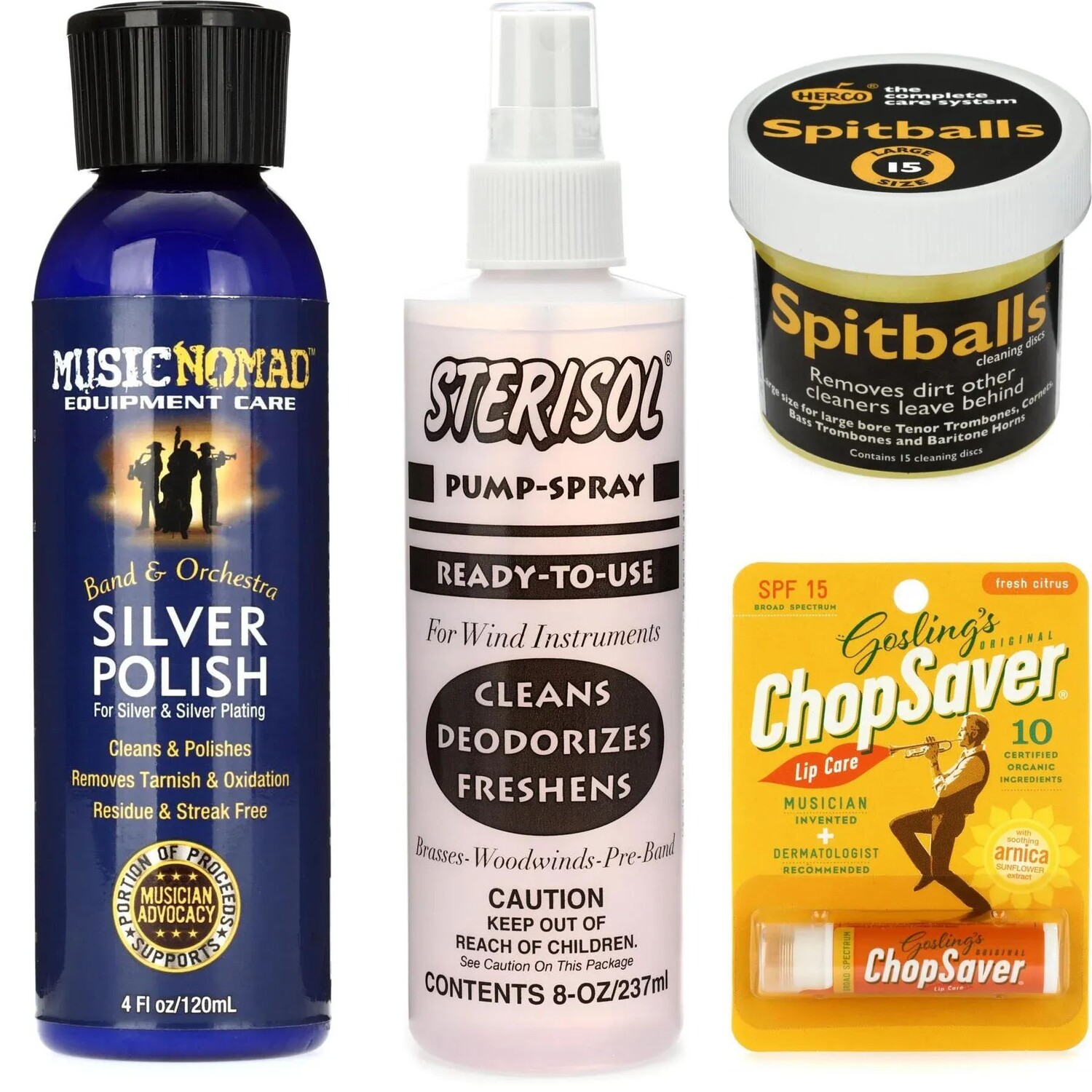 

MusicNomad Low Brass Care Bundle для инструментов с серебряной отделкой