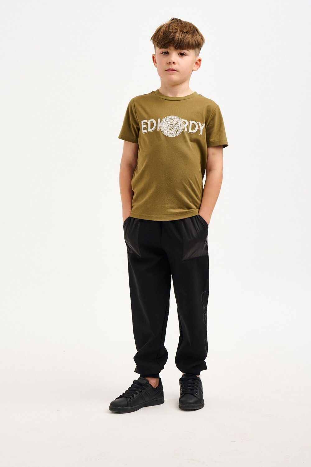 

Футболка цвета хаки Ed Hardy, зеленый