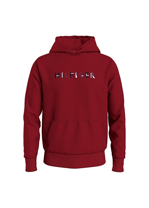 

Красная мужская толстовка с воротником с капюшоном Tommy Hilfiger, Красный