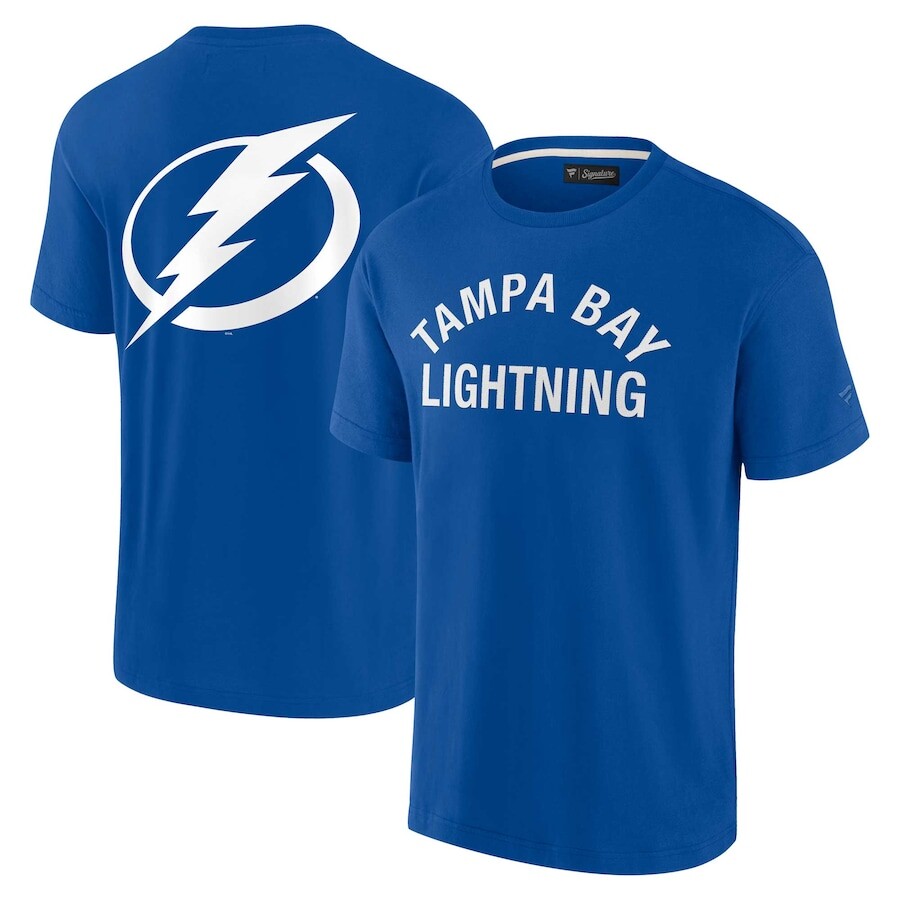 

Футболка с коротким рукавом Fanatics Signature Tampa Bay Lightning, синий