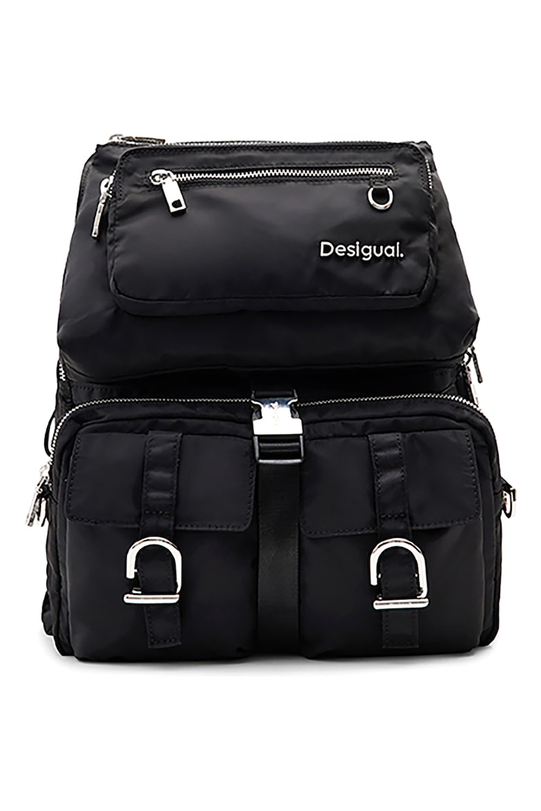 Рюкзак с внешним карманом Desigual, черный