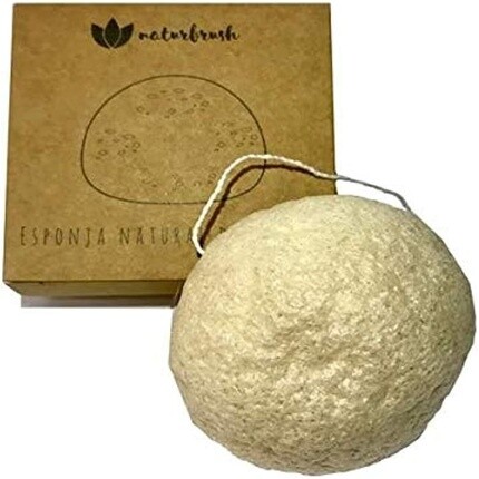 

Губка Konjac, большая, 7,5 см, 100% натуральное корневое волокно, Naturbrush
