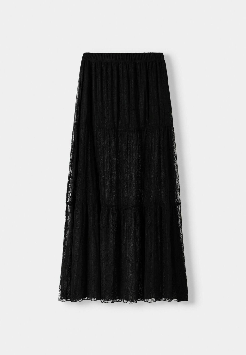 

Юбка макси BLONDE Bershka, черный