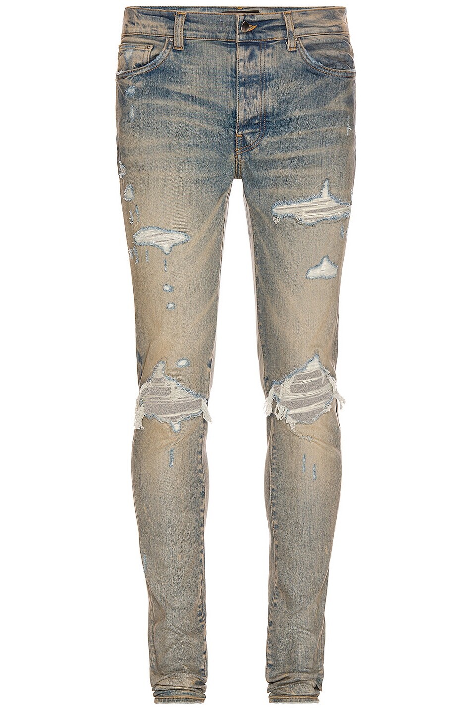 

Джинсы Amiri Mx1 Ultra Suede Skinny, цвет Clay Indigo