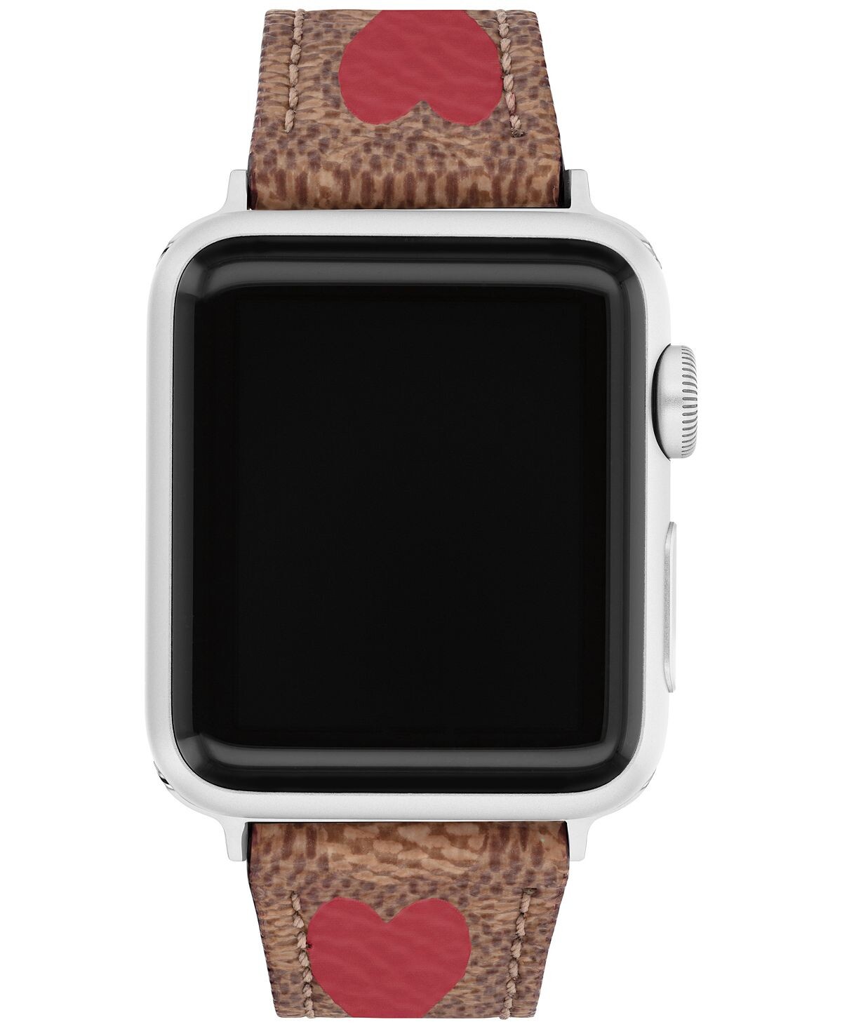 

Коричневый холщовый ремешок apple watch, 38 мм/40 мм COACH, коричневый