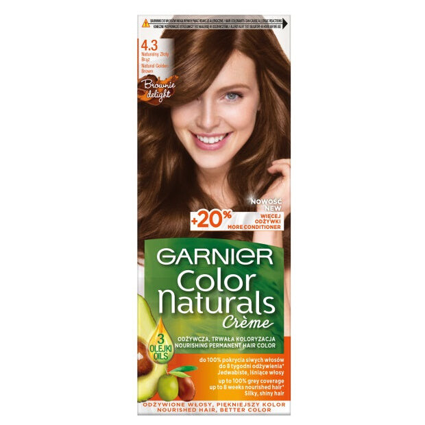 

Garnier Крем-краска для волос Color Naturals Creme 4.3 Натуральный золотисто-коричневый